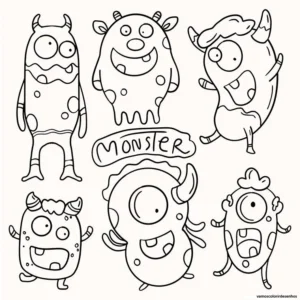 Desenhos de Monsters, Inc para Colorir Imprimir Grátis 17