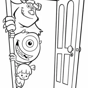 Desenhos de Monsters, Inc para Colorir Imprimir Grátis 14