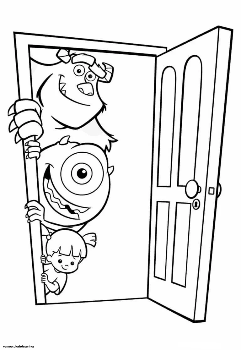 Desenhos de Monsters, Inc para Colorir Imprimir Grátis 14
