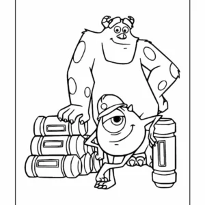 Desenhos de Monsters, Inc para Colorir Imprimir Grátis 04