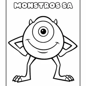 Desenhos de Monsters, Inc para Colorir Imprimir Grátis 02
