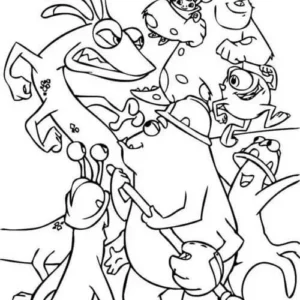 Desenhos de Monsters, Inc para Colorir Imprimir Grátis 13