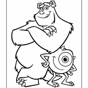 Desenhos de Monsters, Inc para Colorir Imprimir Grátis 06