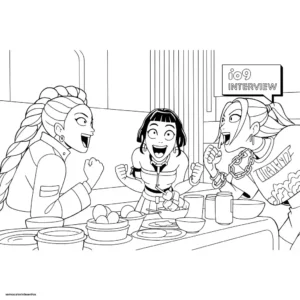 Desenhos de K-Pop Warriors Colorir Imprimir Grátis 19