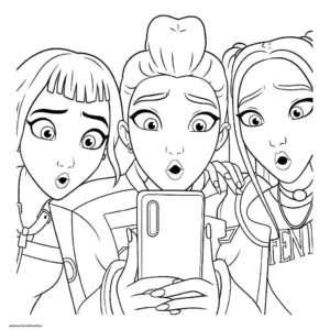 Desenhos de K-Pop Warriors Colorir Imprimir Grátis 16