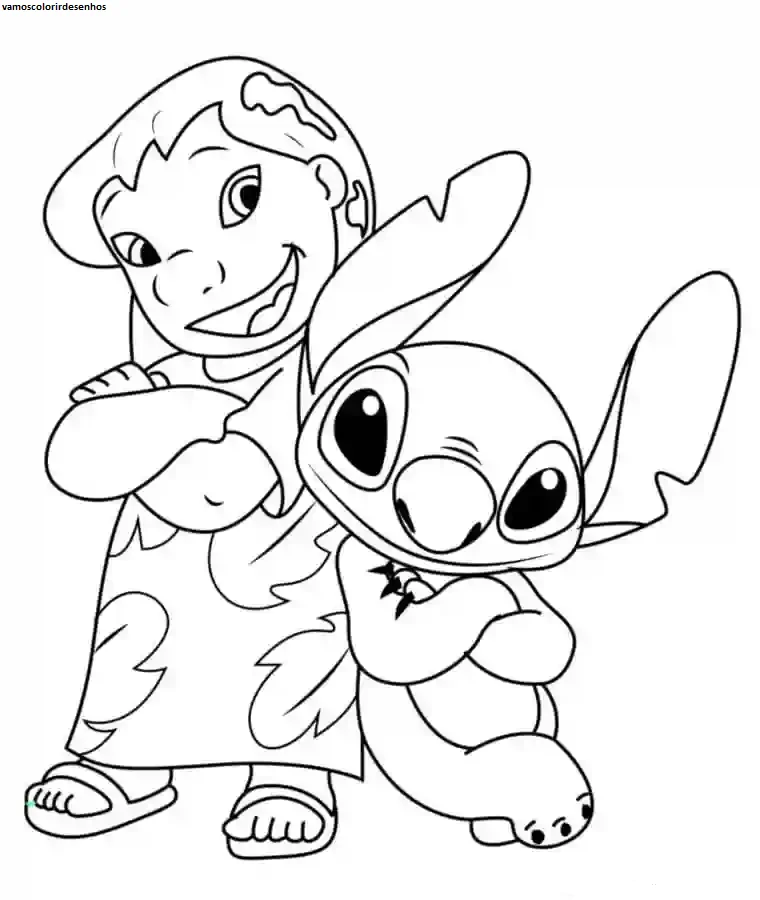 Desenhos de Lilo & Stitch Imprimir Grátis 01