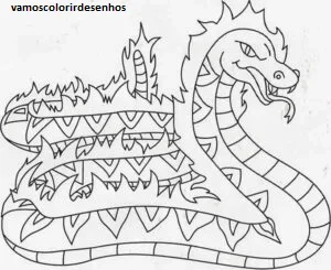 Desenhos de Boitatá para Colorir Imprimir Grátis 13
