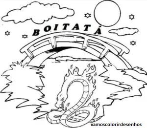 Desenhos de Boitatá para Colorir Imprimir Grátis 14
