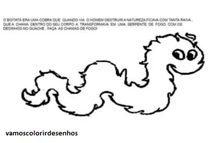 Desenhos de Boitatá para Colorir Imprimir Grátis 15