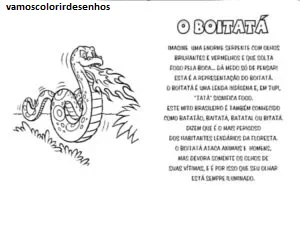 Desenhos de Boitatá para Colorir Imprimir Grátis 16