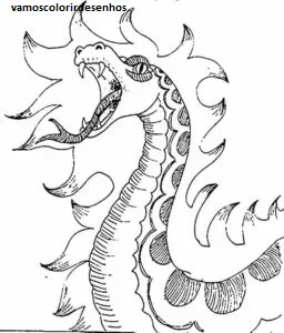 Desenhos de Boitatá para Colorir Imprimir Grátis 02