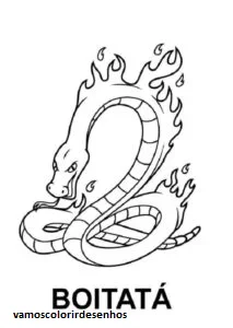 Desenhos de Boitatá para Colorir Imprimir Grátis 04