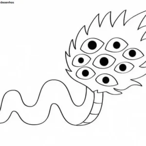 Desenhos de Boitatá para Colorir Imprimir Grátis 06