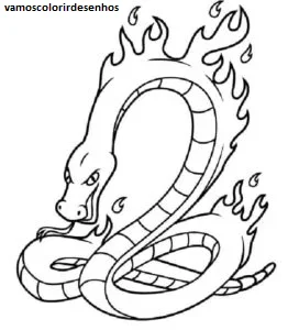 Desenhos de Boitatá para Colorir Imprimir Grátis 07