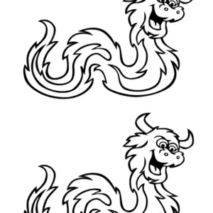 Desenhos de Boitatá para Colorir Imprimir Grátis 08