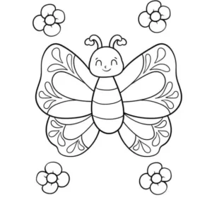 Desenhos de Butterflies para Colorir Imprimir Grátis 04