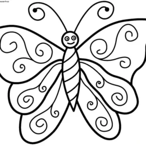 Desenhos de Butterflies para Colorir Imprimir Grátis 15