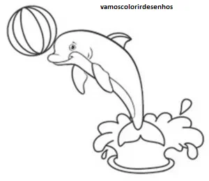 Desenhos de Pink dolphin para Colorir Imprimir Grátis 13