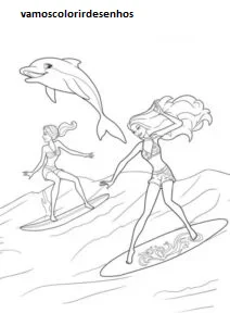 Desenhos de Pink dolphin para Colorir Imprimir Grátis 14