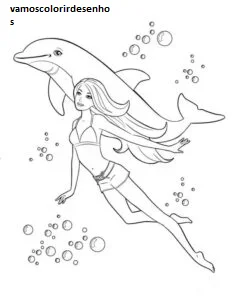 Desenhos de Pink dolphin para Colorir Imprimir Grátis 15