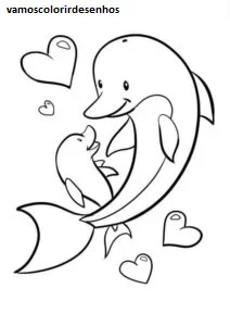 Desenhos de Pink dolphin para Colorir Imprimir Grátis 19