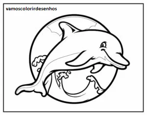 Desenhos de Pink dolphin para Colorir Imprimir Grátis 17