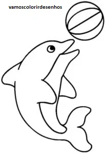 Desenhos de Pink dolphin para Colorir Imprimir Grátis 02