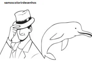 Desenhos de Pink dolphin para Colorir Imprimir Grátis 09