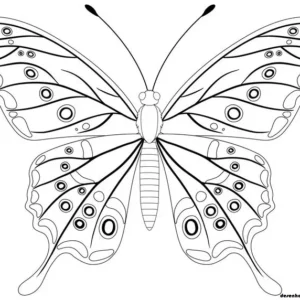 Desenhos de Butterflies para Colorir Imprimir Grátis 01