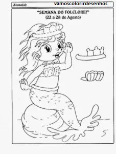 Desenhos de Iara (Mother of Water) para Colorir Imprimir Grátis 10