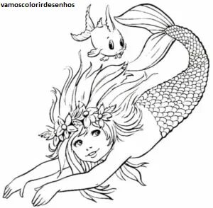 Desenhos de Iara (Mother of Water) para Colorir Imprimir Grátis 08