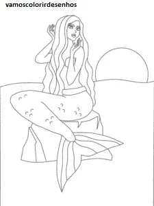 Desenhos de Iara (Mother of Water) para Colorir Imprimir Grátis 17