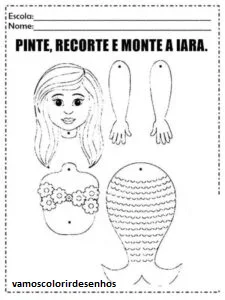 Desenhos de Iara (Mother of Water) para Colorir Imprimir Grátis 13