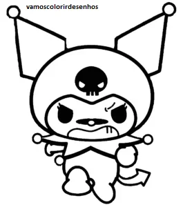 Desenhos de Kuromi para Colorir Imprimir Grátis 08