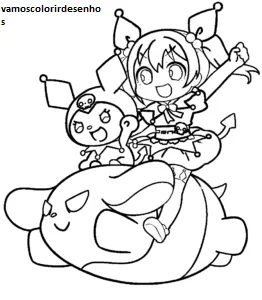 Desenhos de Kuromi para Colorir Imprimir Grátis 15