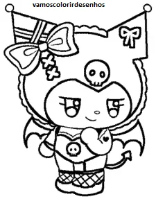 Desenhos de Kuromi para Colorir Imprimir Grátis 14