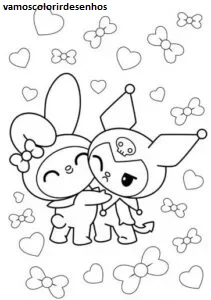 Desenhos de Kuromi para Colorir Imprimir Grátis 07