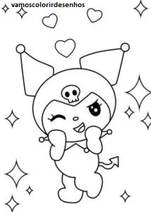 Desenhos de Kuromi para Colorir Imprimir Grátis 06