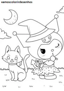 Desenhos de Kuromi para Colorir Imprimir Grátis 05