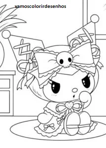 Desenhos de Kuromi para Colorir Imprimir Grátis 04