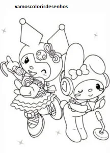 Desenhos de Kuromi para Colorir Imprimir Grátis 03