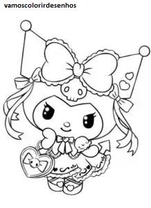 Desenhos de Kuromi para Colorir Imprimir Grátis 12