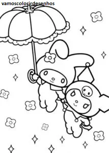 Desenhos de Kuromi para Colorir Imprimir Grátis 11