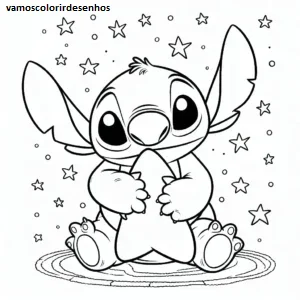 Desenhos de Stitch Christmas para Colorir Imprimir Grátis 13